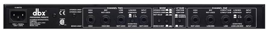 Amazon.com: dbx 234s Stereo 2-Way, Mono 4-Way Crossover